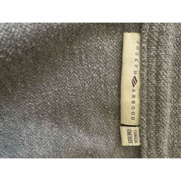 Joseph Abboud Cotton Blend Light Gray Luxury Mens Robe One Size-EUC - Picture 10 of 10